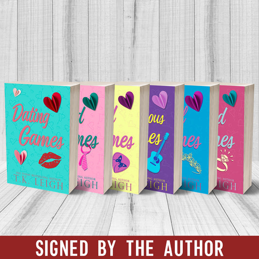 Dating Games Series Signed Discreet Paperback Bundle