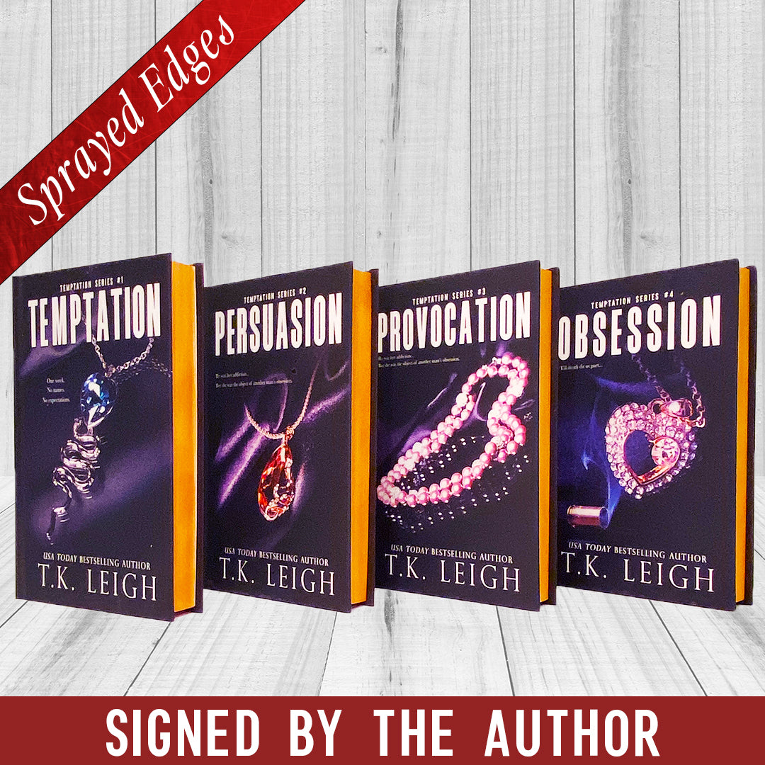 Temptation Series Special Edition Signed Hardcover Bundle with Sprayed Edges